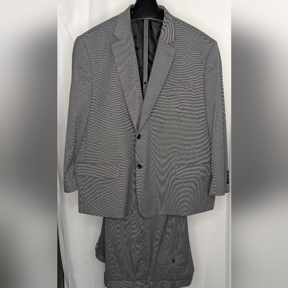 Men's Oak Hill Gray Suit Set Size 4x Suit Jacket & Pants Set (50x30)